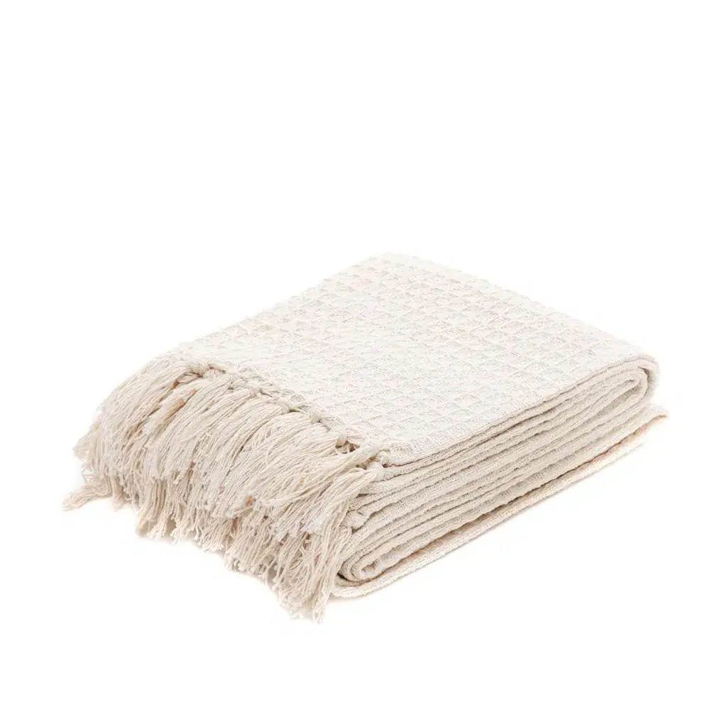 Knitted Cotton 3 Seater Sofa Throw- 50x60inch - View 2