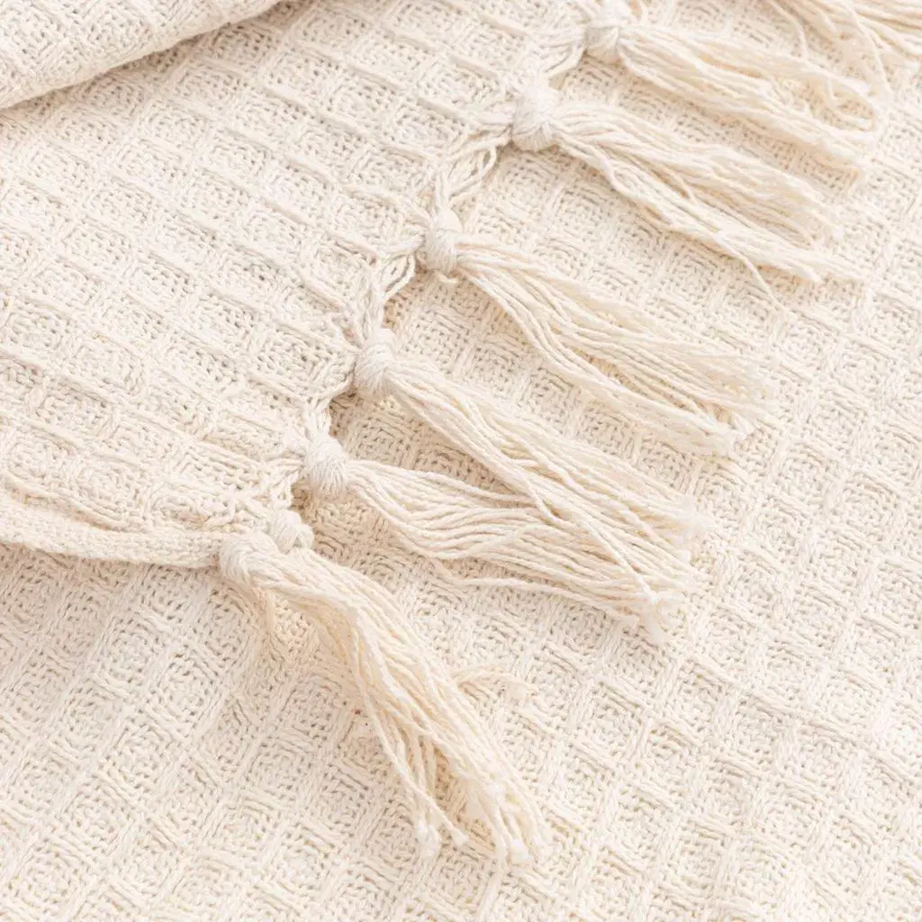 Knitted Cotton 3 Seater Sofa Throw- 50x60inch - View 3