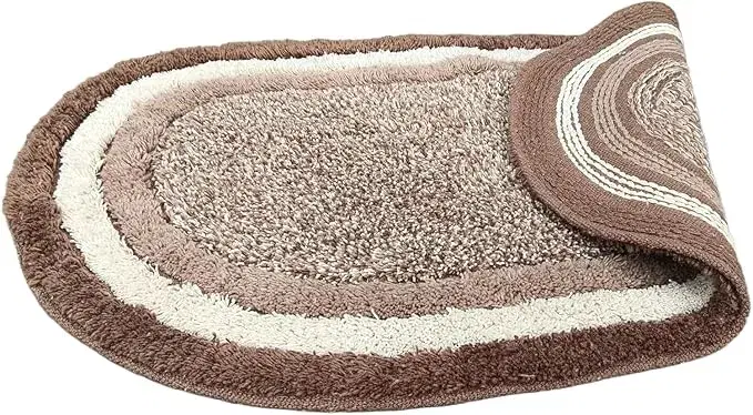 Cotton Oval Bathroom Mat | Set of 2-40x60 cm - View 4